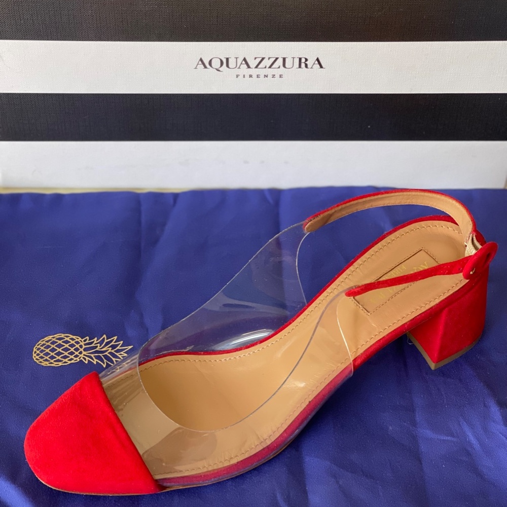 Aquazzura Optic Pump 50 Carnation Red